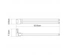 Рога двойные для полотенец Leine K-5031WHITE               