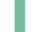 Керамическая настенная плитка  Marazzi Outfit Turquoise Struttura Tetris 3D 25x76