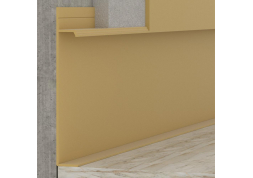 Плинтус скрытого монтажа Pro Design Universal 235 (анод. золотой)           