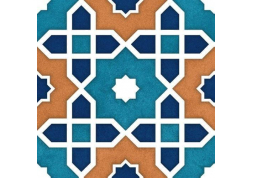 Керамогранит Ennface Pattern Tantora Blue 20x20                             