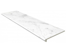 Ступень фронтальная Marble Smooth Round. Carrara Blanco 33х120