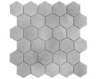 Мозаика Geometry Hexagon Small Marble Grey Matt 27.1х28.2