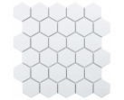 Мозаика Geometry Hexagon small White Matt 26.5х27.8