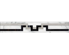 Бордюр Marble Trend Carrara K-1000/MR/f01-cut/10x60