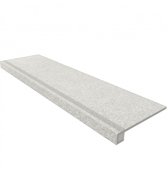 Ступень Grey CM01 33x120 прямоугол. бортик + Подступенок 14.5x120