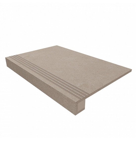 Ступень Estima Terra Beige TE01 33x120 непол. прямоугол. бортик + Подступенок 14.5x120