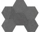 Мозаика Estima Luna Black Hexagon LN04 25x28.5