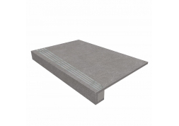 Ступень Estima Luna Grey LN02 33x120 непол. прямоугол. бортик + Подступенок 14.5x120