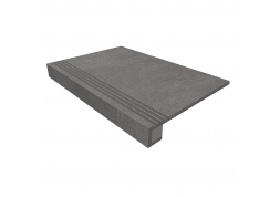Ступень Estima Luna Anthracite LN03 33x120 непол. прямоугол. бортик + Подступенок 14.5x120