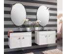 Стеклянная раковина столешница Bianco Extra Chiaro Cezares Trend TR81/CR.BiaExCh
