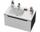 Тумба под умывальник Ravak Classic SD 800 L стрип оникс/белая X000000245