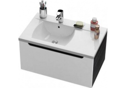 Тумба под умывальник Ravak Classic SD 800 L стрип оникс/белая X000000245