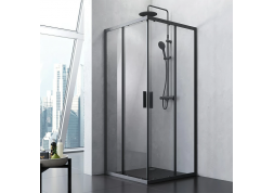 Душевой уголок 90x90 AM.PM Gem S W93G-403-090BT черный профиль                            
