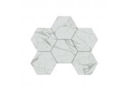 Мозаика Estima Montis White MN01 Hexagon 25x28.5 (Неполированная)