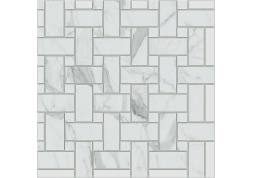 Мозаика Estima Montis White MN01 Intreccio 33x33 (Полированная)