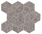 Мозаика Boost Stone Smoke Mosaico Hex 25x28.5