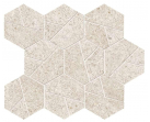 Мозаика Boost Stone White Mosaico Hex 25x28.5