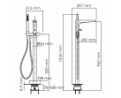 Напольный смеситель для ванны Sauer 7121