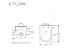 Унитаз подвесной безободковый CITY 2639