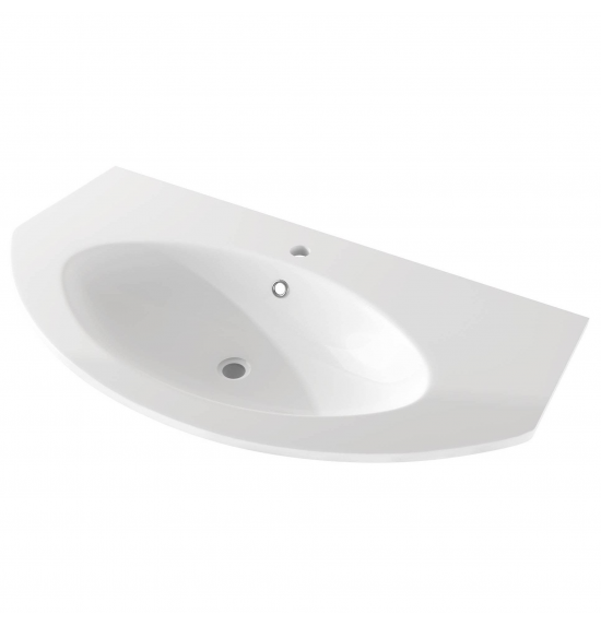 Раковина из искусственного мрамора Cezares Eden 92x52 50177 Bianco