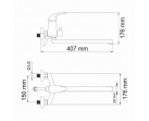 Смеситель для ванны с длинным изливом Isen 2602L