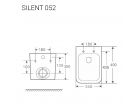 Унитаз подвесной безободковый SILENT 052
