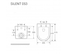 Унитаз подвесной безободковый SILENT 053