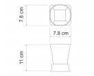 Стакан для зубных щеток Amper K-5428 WHITE       