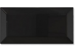 Керамическая настенная плитка Biselado Classic Black BR 7.5х15