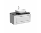 Тумба подвесная SANCOS Very, Beige Soft 790х445х406, под столешницу без отверстия под смеситель, цвет Black Sky, VR80W