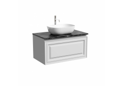 Тумба подвесная SANCOS Very, Beige Soft 790х445х406, под столешницу без отверстия под смеситель, цвет Black Sky, VR80W