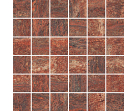 Мозаика I Travertini Mosaico Rosso Vein Cut 9mm 30x30