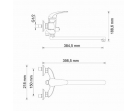 Смеситель для ванны с длинным изливом Rossel 2802L
