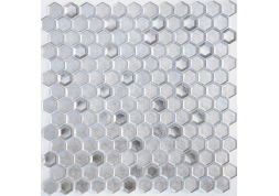 Мозаика Alchimia Argento grani hexagon (13x23x6) 30х30