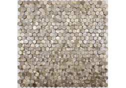 Мозаика Alchimia Aluminium 3D Hexagon Gold (8x14x6) 29.7х30.6