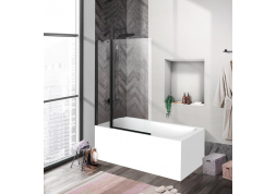 Шторка на ванну BelBagno UNO-V-11-100/150-C-NERO             