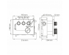 Термостатический смеситель для ванны и душа Wiese 8458 Thermo 