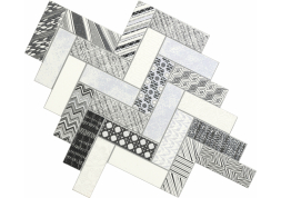 Мозаика Ceramica mosaico Zig-Zag 24x24