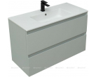Тумба с раковиной Allen Brau Eclipse 100 1.E1003.PWM папирус матовый